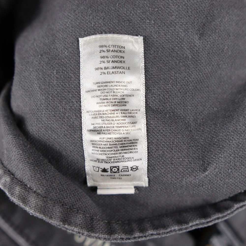 Noble Outfitters Mens Gray Canvas Work Pants‎ Hammer Drill Heavy Duty Flex 42x30
